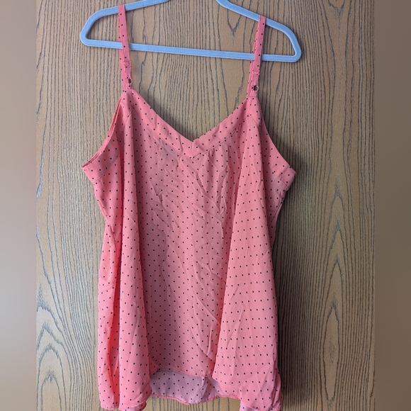 Torrid Pink Tank With Black Polka Dots | 2 - Picture 3 of 3